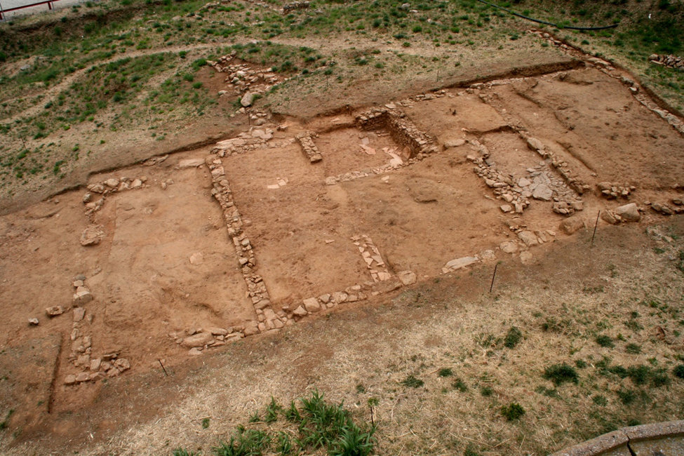 Archaeological area uncovered during the 2015 excavation
