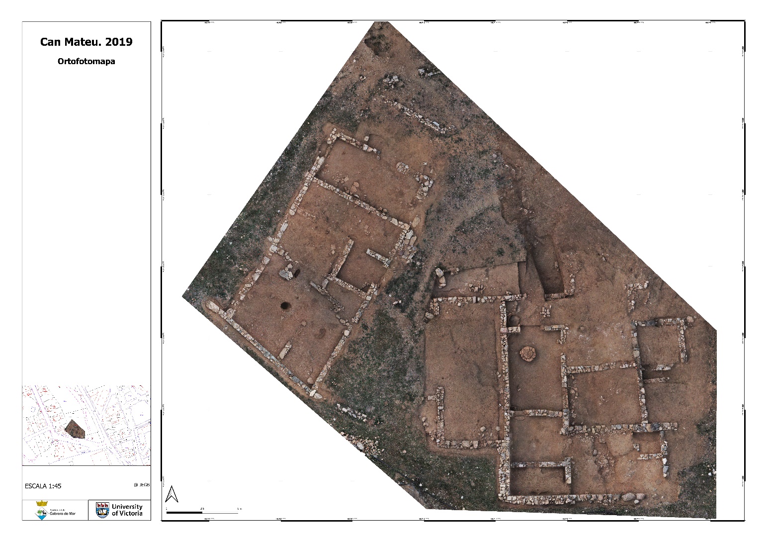 Orthophotography of the Can Mateu sector in Ilduro